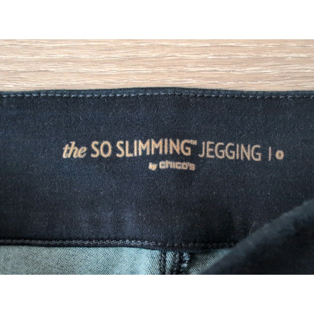 Chico's Jeans Size 0 So Slimming Jeggings‎ Stretch Denim Skinny Pants NWT - Picture 3 of 5